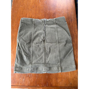 Free People khaki mini Skirt size 2